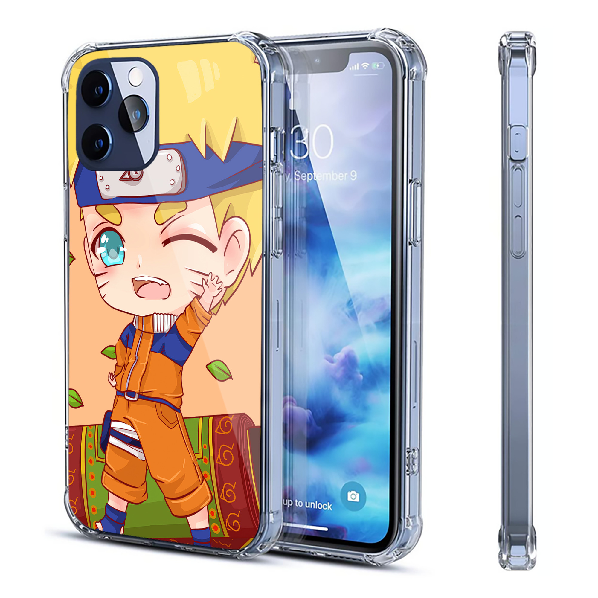 （画像用） NARUTO -ナルト- NARUTO -ナルト- 疾風伝 【iPhone 12シリーズ対応】透明スマホケース（クリアソフトケース）